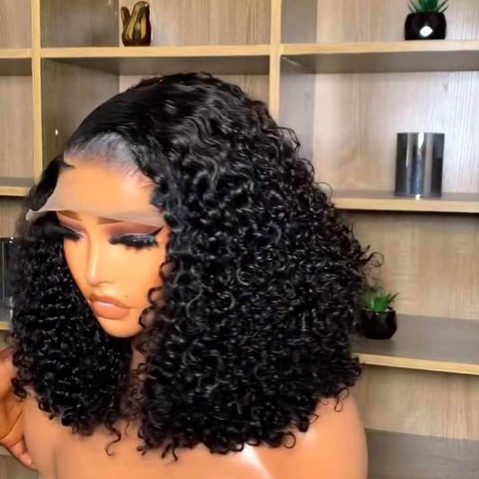 Short hair small curls for women