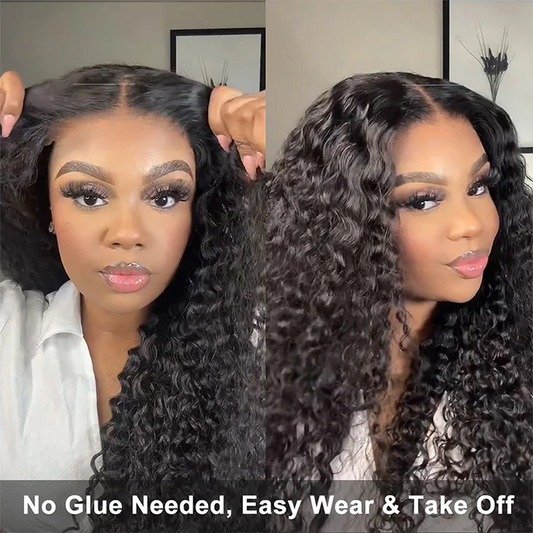 HD Sheer Deep Wave Lace Front Wig Brazilian Deep Curl